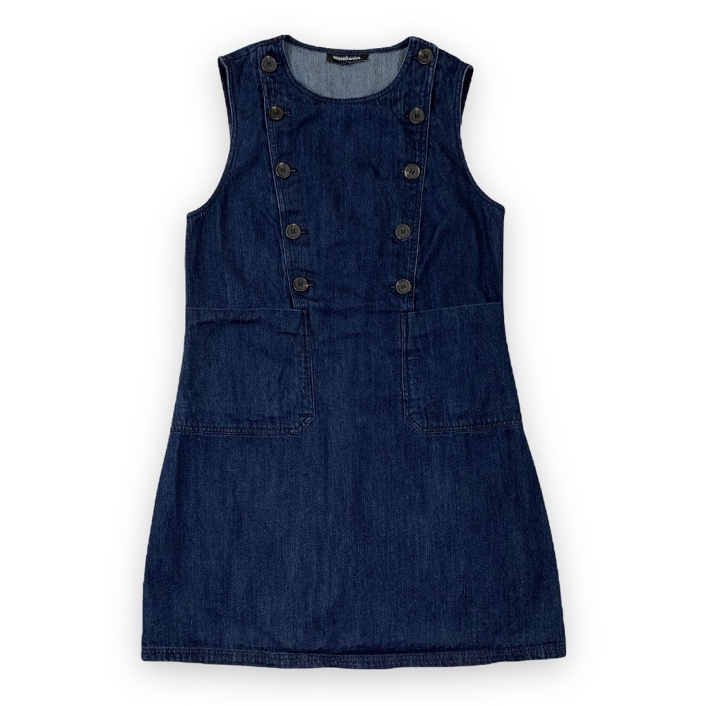 Contemporary Double Breasted Denim Dress
